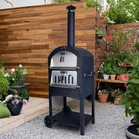 Four à pizza extérieur portable de 63 pouces à granulés de bois pour le camping et le jardin - Vente en gros