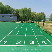 Piste d'athlétisme extérieure en tartan synthétique conforme à la norme EN 14877, construction multicouche pour les stades du Moyen-Orient