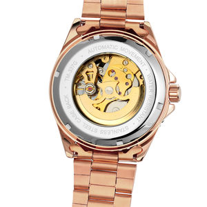 Forsining marca di lusso impermeabile orologio meccanico automatico hollow quadrante precisione <span class=keywords><strong>movimento</strong></span> meccanico degli uomini alla moda della vigilanza - Product Image 4