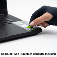 Autocollant décoratif en PVC adhésif pour cartes graphiques RTX 5090 5080 5070, pour ordinateur portable, PC de bureau, décoration DIY