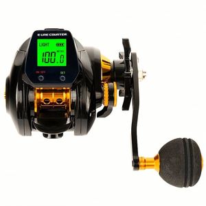 Moulinet de pêche électrique rechargeable par USB avec écran LED grand format pour le matériel de pêche en extérieur - Product Image 1