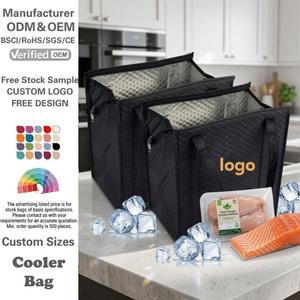 Bolsa Térmica Reutilizable para Alimentos, Bolsa de Compras, Bolsa Aislante con Lámina de Aluminio para Entrega de Comida - Product Image 1