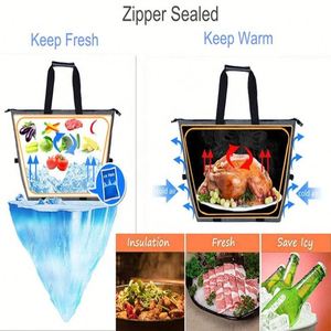 Customize New Carrying <b>Tote</b> <b>Lunch</b> <b>Bag</b> Outdoor Waterproof Travel Picnic Travel Durable <b>Tote</b> Cooler <b>Bag</b> - Product Image 4