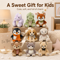 Jouets en peluche douce EPT, animaux en fourrure de lapin artificielle, 20 à 22 cm, 9 styles, cadeaux mignons pour enfants, vente en gros