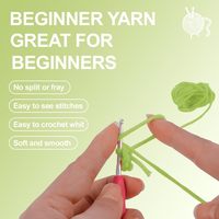 Kit de démarrage au crochet pour enfants - Apprenez à faire du crochet à la main avec des crochets - Cadeau de Noël - Faites-le vous-même