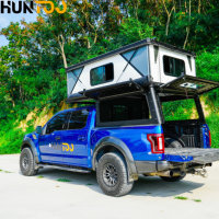 Carpa de Techo Rígida para Camioneta Huntoo, Aislada, Impermeable, Fácil de Instalar, con Techo Elevable para Camioneta