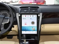 Radio de Coche Android Estilo Tesla de 12.1 Pulgadas con Reproductor de DVD y Multimedia para Toyota Camry 2012-2017, Carplay Inalámbrico, Navegación GPS