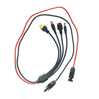 Câble d'extension personnalisé multi-connecteurs MC vers Xmass TX60 DC5521 DC7909, 18-12AWG, pour la charge de batteries d'alimentation extérieures