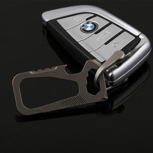 Titanium alloy keychain, multi-functional <b>metal</b> bottle opener, creative waist hanger, car <b>key</b> <b>chain</b>, simple <b>key</b> storage - Product Image 3
