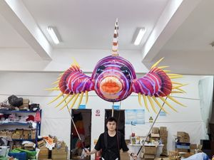 Spettacolo di parata gonfiabile Lionfish pupazzo gonfiabile fuoco-pesci pesci tropicali pesci <span class=keywords><strong>leone</strong></span> con luce a Led - Product Image 2
