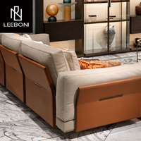 Canapé de Salon Moderne Luxe en Forme de L, Design de Luxe Personnalisé d'Usine, Vente Chaude