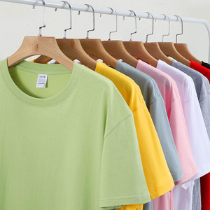 Hot Bán 100% Cotton Giản Dị Mùa Hè Quần Áo Với Biểu Tượng Tùy Chỉnh In Chất Lượng Cao Đồng Bằng Unisex T Áo Sơ Mi - Product Image 2