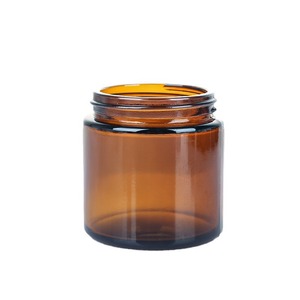 2026 Pot à bougie vide en verre transparent de 100 ml, rond, vert ambré, avec <span class=keywords><strong>bouchon</strong></span> en liège, pour bougies de soja - Product Image 3