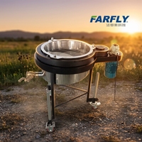 Farfly FVE Machine de filtrage par vibration et agitateur automatique en acier pour le traitement des poudres et des liquides