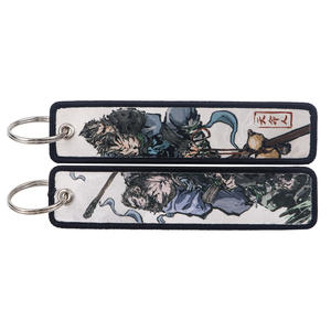 Hot New Wholesale Black Myth Wukong llavero con bordado Anime Game Hero <span class=keywords><strong>Jet</strong></span> Tag llavero tejido personalizado llavero de lujo - Product Image 2