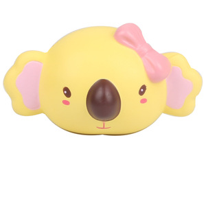 Koala Head Slow <b>Rebound</b> Toy Pu Material For Girls Age 2 To 4 Years Fidget Toy Decorative Item - Product Image 1