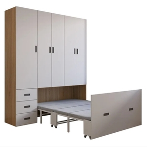 Folding <strong>Bed</strong> That Does Not Take <strong>up</strong> Space, Household Invisible <strong>Bed</strong>, Wardrobe Integrated <strong>Pull</strong>-out Multifunctional Study <strong>Bed</strong> - Product Image 5