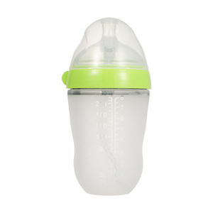 Biberon en silicone à débit lent pour bébé, sans BPA, avec poignée de 150ml - Product Image 2