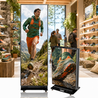 Afficheur LED numérique pliable P2 avec audio intégré, contrôle cloud, solution de vente au détail pour les campagnes sportives et les athlètes, approvisionnement B2B