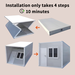 Casa contenedor de acero plegable personalizada portátil de 20 pies y 40 pies para dormitorio y uso en almacén, casa contenedor de vida lista para usar - Product Image 3