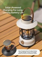 Lanterne solaire portable pour le camping, lumière de nuit, glamping, autonomie de batterie extra-longue pour tente, cour, pique-nique, escalade, étanche IPX4
