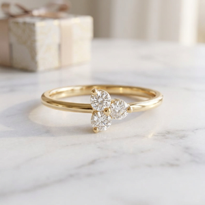 แหวนเพชรแล็บโกรว์ 14K 18K ทรงกลมเจียระไนบริลเลียนท์ VVS1 เจียระไนอย่างดีเยี่ยม โรแมนติก สำหรับผู้หญิง งานหมั้น งานแต่งงาน เครื่องประดับสำหรับงานปาร์ตี้ - Product Image 1