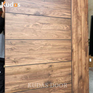 Benutzer definierte Villa Big Size Luxus Walnuss Massivholz Außen Eingangstür Moderne Aluminium <span class=keywords><strong>Front</strong></span> Eingang Pivot Türen - Product Image 5