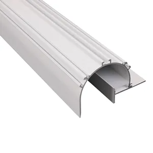 AL-C03 Cove recessed LED Aluminum extrusion Profile with 2835SMD 120leds/m in Gypsum Plaster Ceiling