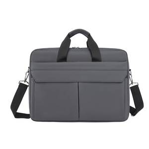 Maletín para portátil de hombro de tela impermeable con revestimiento, bolso de mano de gran capacidad para negocios, el bolso para portátil de moda más popular para hombres - Product Image 3