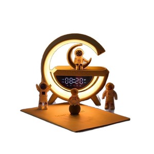 Haut-parleur BT-3401 le plus vendu avec éclairage <span class=keywords><strong>d</strong></span>'<span class=keywords><strong>ambiance</strong></span>, horloge vocale, charge sans fil, sortie 5W, son riche - Product Image 5