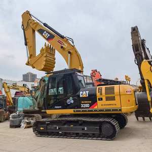 Excavadora de cadenas mediana CAT 320D usada de alta calidad, máquina de movimiento de tierras de 20 toneladas, con motor, caja de cambios y bomba, en venta. - Product Image 4