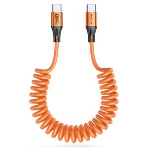 Cable USB C SUNGUY personalizado de 60W, cable de carga rápida retráctil para teléfono, portátil, batería externa y coche. - Product Image 2