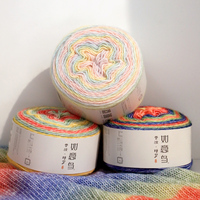 Wholesale in Stock 150g 427yds 5.29oz 1.5mm Skin Friendly Super Soft Blended Yarn for Hand Knitting