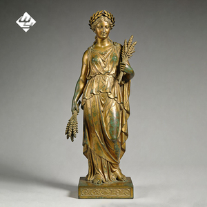 Sculpture de déesse classique en bronze avec motif de blé, ornement décoratif de bureau pour la maison, fournisseur en gros - Product Image 1