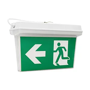 IP65 ABS Housing LED Exit Sign Light Single- Double-Sided For Europe Market Product Category Emergency Lights