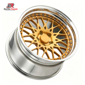 Jantes forgées en alliage sur mesure 2 pièces à déport profond pour course de dragster, 17, 18, 20 pouces, pour voitures <span class=keywords><strong>BMW</strong></span> Toyota (5x114.3, 5x115, 5x120, 5x127, 5x139.7) - Product Image 2