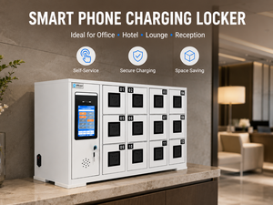Smartphone Charging Locker <b>With</b> Usb Inside, 12 Door Wall Mounted Station for Lounge, Hotel & Tourist Attraction C-WB263 Space-Sa - Product Image 2
