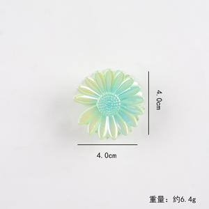 กิ๊บติดผมรูปดอกทานตะวันและดอกอีฟเวอร์เบอร์รี่แบบขายส่ง กิ๊บหนีบผมรูปดอกไม้ กิ๊บหนีบผมทรงฉลาม เครื่องประดับผม - Product Image 4