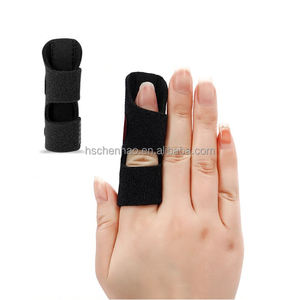 Bidai jari, penyangga jari pemicu Universal untuk patah, nyeri Arthritis dan nyeri keseleo, belat untuk tengah, indeks, cincin (hitam) - Product Image 3