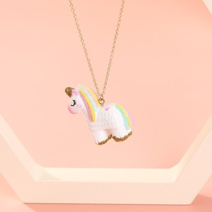 Colliers de mode pour enfants en promotion : Colliers personnalisés pour enfants avec pendentif <span class=keywords><strong>licorne</strong></span> de dessin animé - Product Image 6