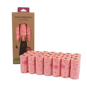 Fournisseurs d'usine acceptent la personnalisation, vente en gros de sacs à déjections pour animaux de compagnie avec distributeur, sacs biodégradables pour excréments de chien - Product Image 4