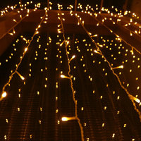 Guirlandes lumineuses LED de Noël en cascade 3x3 mètres, lumières de fond avec télécommande, IP44 PVC, vente en gros