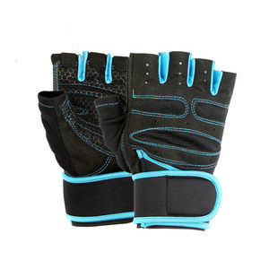 Gants de fitness personnalisés demi-doigt OEM de haute qualité Gants d'haltérophilie unisexes en polyester pour les Offre Spéciale de sport à domicile - Product Image 4