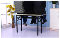 Table rectangulaire de conférence de grande taille, pliable, pratique et facile à utiliser, table de formation portable pour étudiants en extérieur
