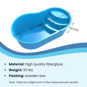 Piscine à noix de cajou piscine moderne de petite taille piscine ready-made en fibre de verre piscines creusées à coque - Product Image 2