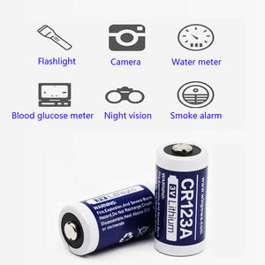 대용량 리튬 cr123 사진 배터리 cr123a 3v 리튬 이온 배터리 3v 1300mah 3v 5000mah 리튬 배터리 - Product Image 4