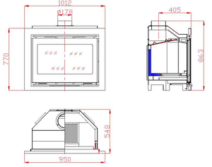 Chimenea de <span class=keywords><strong>Leña</strong></span> de Madera para Interiores, Equipo de Calefacción, Estufa de <span class=keywords><strong>Leña</strong></span> Empotrada en la Pared, Calentadores de Chimenea - Product Image 5