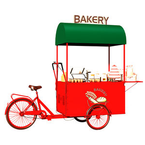 Portable Café Vélo Fleur Snack Vente Chariot Pain boulangerie Mobile Vélo <span class=keywords><strong>Électrique</strong></span> Fast Food Tricycle - Product Image 1