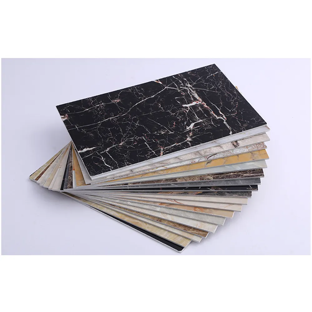 Collection de pegmatite en pierre de marbre artificiel Dalle mince Table à manger de cuisine noire Plan de travail Panneaux muraux en pierre frittée