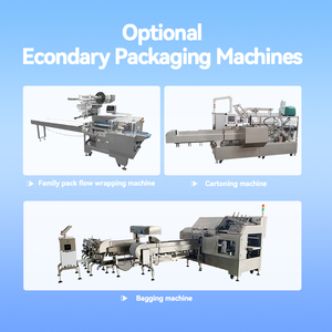 Bánh thực phẩm, bánh mì, bánh, bánh quy, ngang flowpack bao bì máy đóng gói dòng - Product Image 5